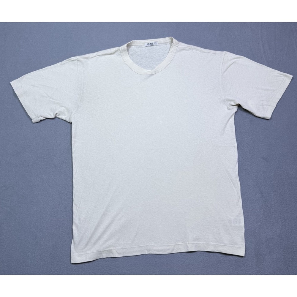 Buck Mason T Shirt Mens S Crew Neck Featherweight Ivory White Normcore USA